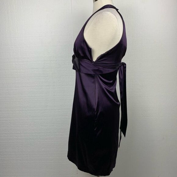Anthropologie Eva Franco Purple Satin Dress - Picture 4 of 7